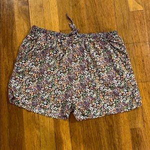 Olive and Oak floral flowy shorts
